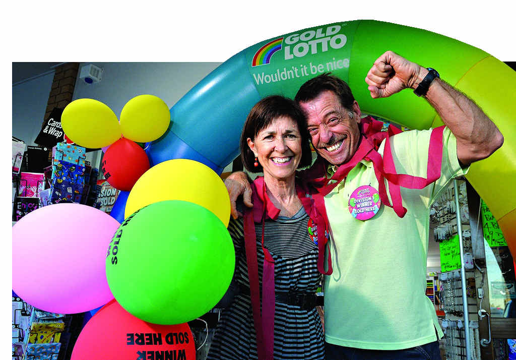 GOOD NEWS: Gavin Yarrow and his wife Sue from Wurtulla Newsagency are glad to finally know the identity of their million dollar Lotto winners. GOOD NEWS: Gavin Yarrow and his wife Sue from Wurtulla Newsagency are glad to finally know the identity of their million dollar Lotto winners.